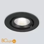 Встраиваемый светильник Elektrostandard 9918 LED 9W 4200K черный a052456 - Фото 0