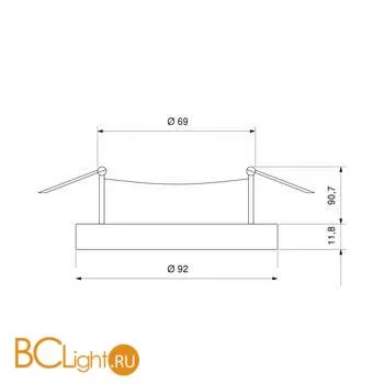 Встраиваемый светильник Elektrostandard 9919&9920 Zoom 9919 LED 10W 4200K серебро a052461 - Фото 1