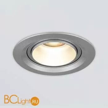 Встраиваемый светодиодный светильник с регулировкой угла освещения Elektrostandard Zoom 9920 LED 15W 4200K серебро a052479 - Фото 2