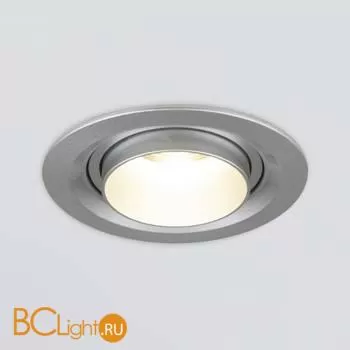 Встраиваемый светодиодный светильник с регулировкой угла освещения Elektrostandard Zoom 9920 LED 15W 4200K серебро a052479 - Фото 1