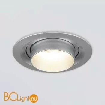 Встраиваемый светодиодный светильник с регулировкой угла освещения Elektrostandard Zoom 9920 LED 15W 4200K серебро a052479 - Фото 0
