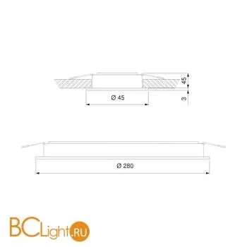 Встраиваемый светильник Elektrostandard 9922 LED 20W 4200K белый/черный a052481 - Фото 3