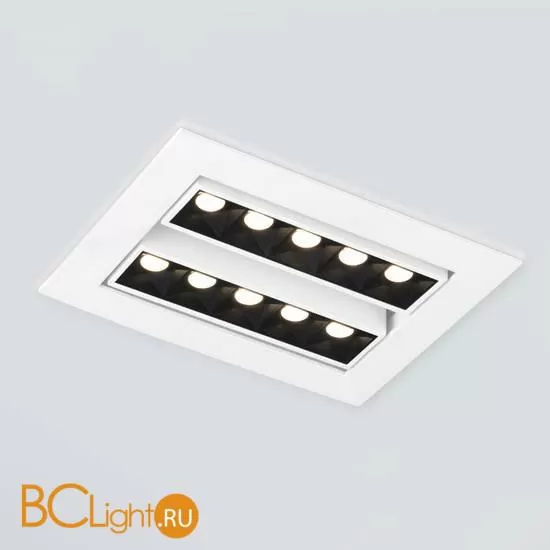 Встраиваемый светильник Elektrostandard 9923 LED 20W 4200K белый/черный a052482