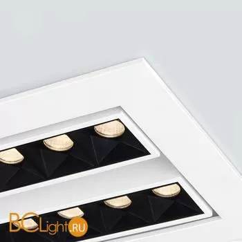 Встраиваемый светильник Elektrostandard 9923 LED 20W 4200K белый/черный a052482 - Фото 1