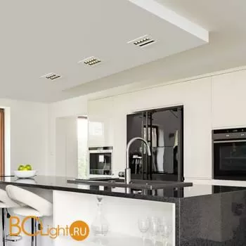 Встраиваемый светильник Elektrostandard 9923 LED 20W 4200K белый/черный a052482 - Фото 0