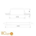 Встраиваемый светильник Elektrostandard 9923 LED 20W 4200K белый/черный a052482 - Фото 3