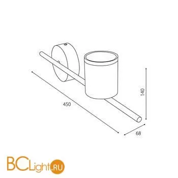 Настенный светильник Elektrostandard Acru MRL LED 1019 белый a047881 - Фото 2