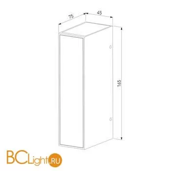 Уличный настенный светильник Elektrostandard Acrux 1524 TECHNO LED черный a048179 - Фото 2