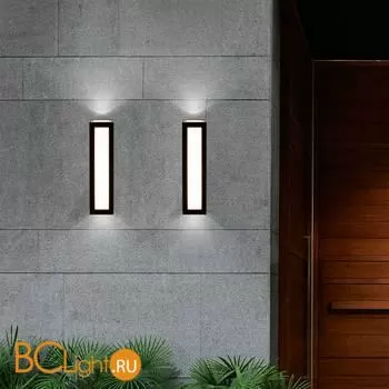 Уличный настенный светильник Elektrostandard Acrux 1524 TECHNO LED черный a048179 - Фото 1