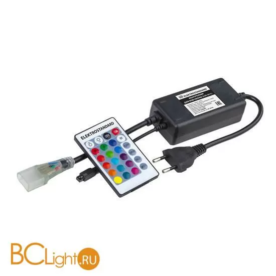 Контроллер для гибкого неона RGB LS001 220V 5050 с ПДУ (ИК) IP20 Elektrostandard LSC 011 a043627