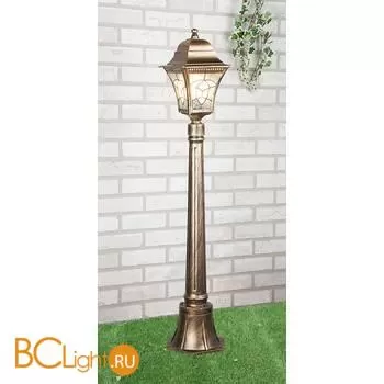 Садово-парковый фонарь Elektrostandard Altair Altair F черное золото a025022 - Фото 0