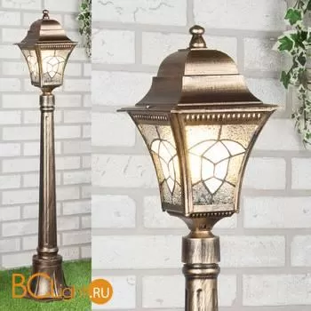 Садово-парковый фонарь Elektrostandard Altair Altair F черное золото a025022 - Фото 1