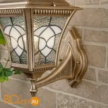 Уличный настенный светильник Elektrostandard Altair Altair черное золото a024999 - Фото 1