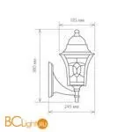 Уличный настенный светильник Elektrostandard Altair Altair черное золото a024999 - Фото 2