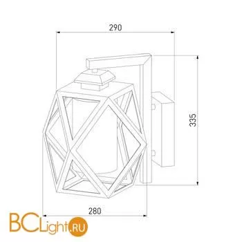 Бра Elektrostandard Ambra 35133/D черный a056232 - Фото 2