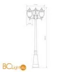 Садово-парковый фонарь Elektrostandard Andromeda GLYF-8024F/3 a035026 - Фото 3