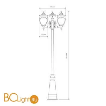 Садово-парковый фонарь Elektrostandard Andromeda GLYF-8024F/3 a028000 - Фото 1
