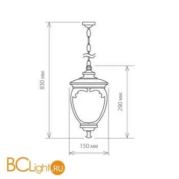 Уличный подвесной светильник Elektrostandard Andromeda GLYF-8024H a031656 - Фото 0