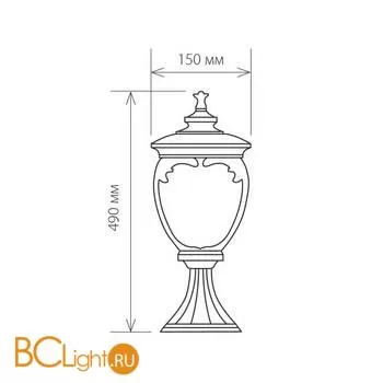Садово-парковый фонарь Elektrostandard Andromeda GLYF-8024S a027999 - Фото 1