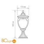 Садово-парковый фонарь Elektrostandard Andromeda GLYF-8024S a027999 - Фото 1