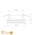 Встраиваемый светильник Elektrostandard Annuli 8391 MR16 a049338 - Фото 3