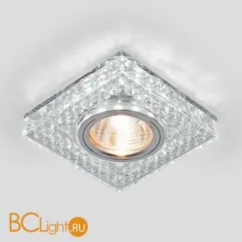 Встраиваемый светильник Elektrostandard Annuli 8391 MR16 CL/SL прозрачный/серебро a036609