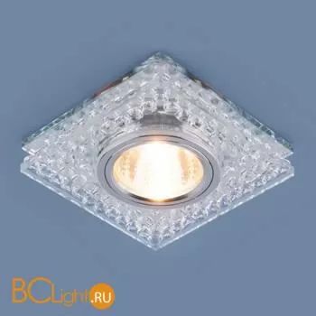 Встраиваемый светильник Elektrostandard Annuli 8391 MR16 CL/SL прозрачный/серебро a036609 - Фото 1