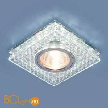 Встраиваемый светильник Elektrostandard Annuli 8391 MR16 CL/SL прозрачный/серебро a036609 - Фото 0