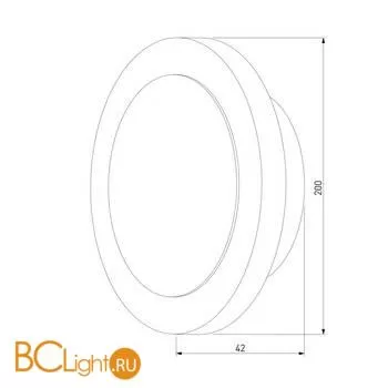 Настенный светильник Elektrostandard Around 40140/1 LED бронза a055778 - Фото 2