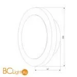Настенный светильник Elektrostandard Around 40140/1 LED бронза a055778 - Фото 2