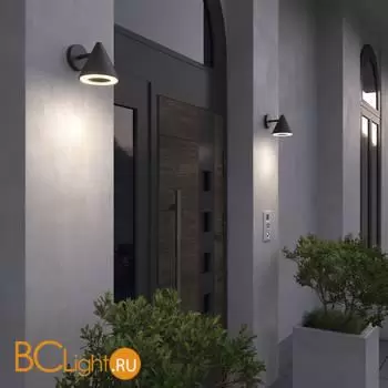 Уличный настенный светильник Elektrostandard Artic 35169/D черый a063998 - Фото 0