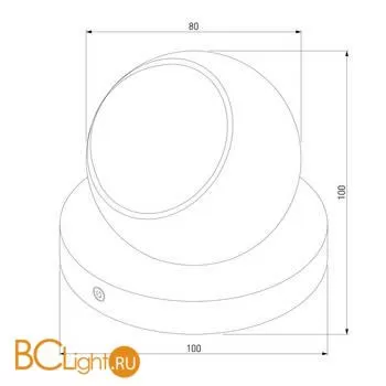Садово-парковый фонарь Elektrostandard Ball 35143/S белый a057632 - Фото 4