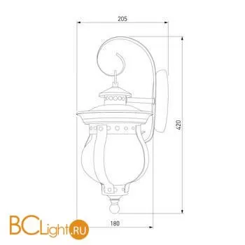 Уличный настенный светильник Elektrostandard Barrel GL 1025D a040564 - Фото 2