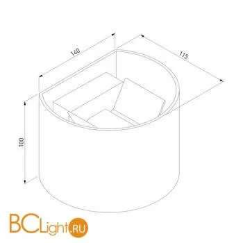 Уличный настенный светильник Elektrostandard Blade 1518 TECHNO LED a038829 - Фото 4