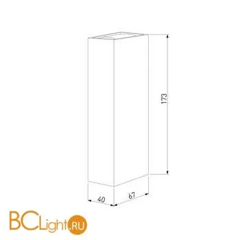 Бра Elektrostandard Blaze 35136/W черный a057050 - Фото 3