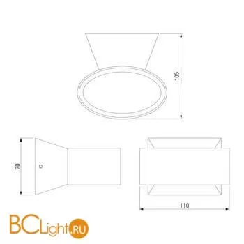 Настенный светильник Elektrostandard Blinc 1549 TECHNO LED a038413 - Фото 5