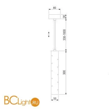 Подвесной светильник Elektrostandard Bong 50214/1 LED хром a055666 - Фото 3