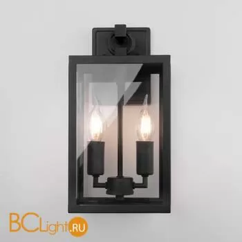 Уличный настенный светильник Elektrostandard Candle 35150/D черный a058260 - Фото 0