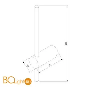 Настенный светильник Elektrostandard Cane MRL LED 1114 белый a058234 - Фото 2