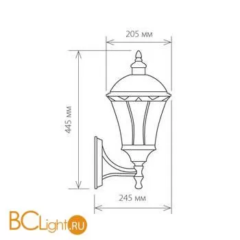 Уличный настенный светильник Elektrostandard Capella Capella черное золото a024993 - Фото 2