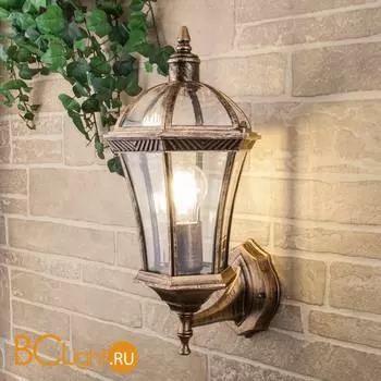 Уличный настенный светильник Elektrostandard Capella Capella черное золото a024993