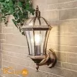 Уличный настенный светильник Elektrostandard Capella Capella черное золото a024993