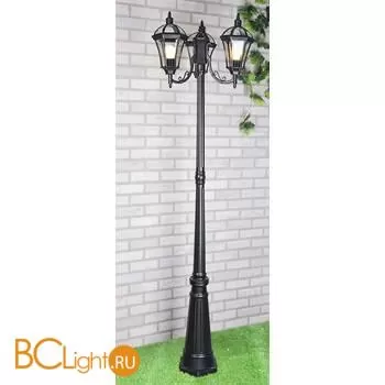 Садово-парковый фонарь Elektrostandard Capella Capella F/3 черный a025016 - Фото 0