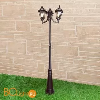 Садово-парковый фонарь Elektrostandard Capella Capella F/3 черный a025016