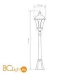 Садово-парковый фонарь Elektrostandard Capella Capella F черный a025015 - Фото 2