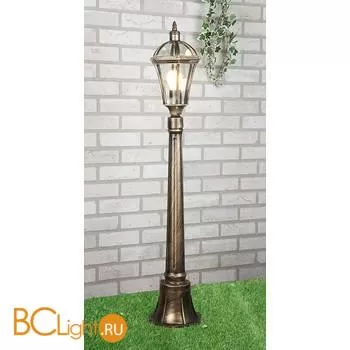 Садово-парковый фонарь Elektrostandard Capella Capella F черное золото a025014 - Фото 0