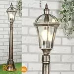 Садово-парковый фонарь Elektrostandard Capella Capella F черное золото a025014 - Фото 1