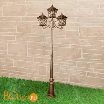 Фонарный столб Elektrostandard Cassiopeya Cassiopeya F/3 черное золото a025298