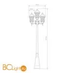 Фонарный столб Elektrostandard Cassiopeya Cassiopeya F/3 черное золото a025298 - Фото 1