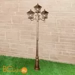 Фонарный столб Elektrostandard Cassiopeya Cassiopeya F/3 черное золото a025298